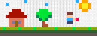 Pixel art preview